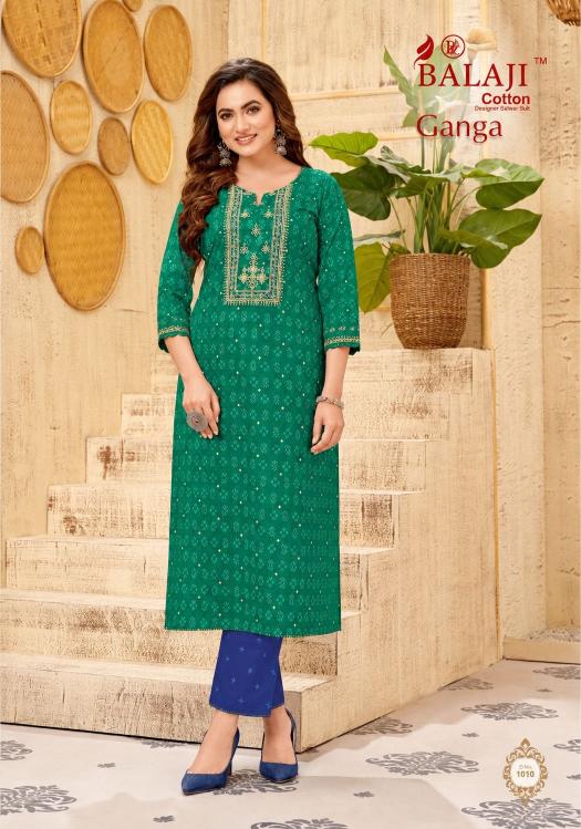 Balaji ganga vol-1 straight kurtis wholesale